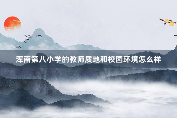 浑南第八小学的教师质地和校园环境怎么样